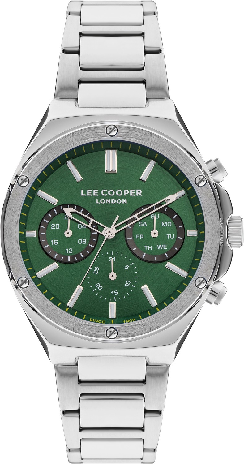 LEE COOPER  Мужские часы, кварцевый механизм, суперметалл, 44 мм