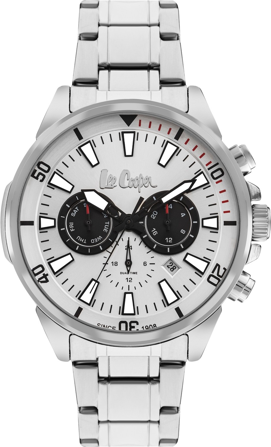LEE COOPER  Мужские часы, кварцевый механизм, суперметалл, 46 мм