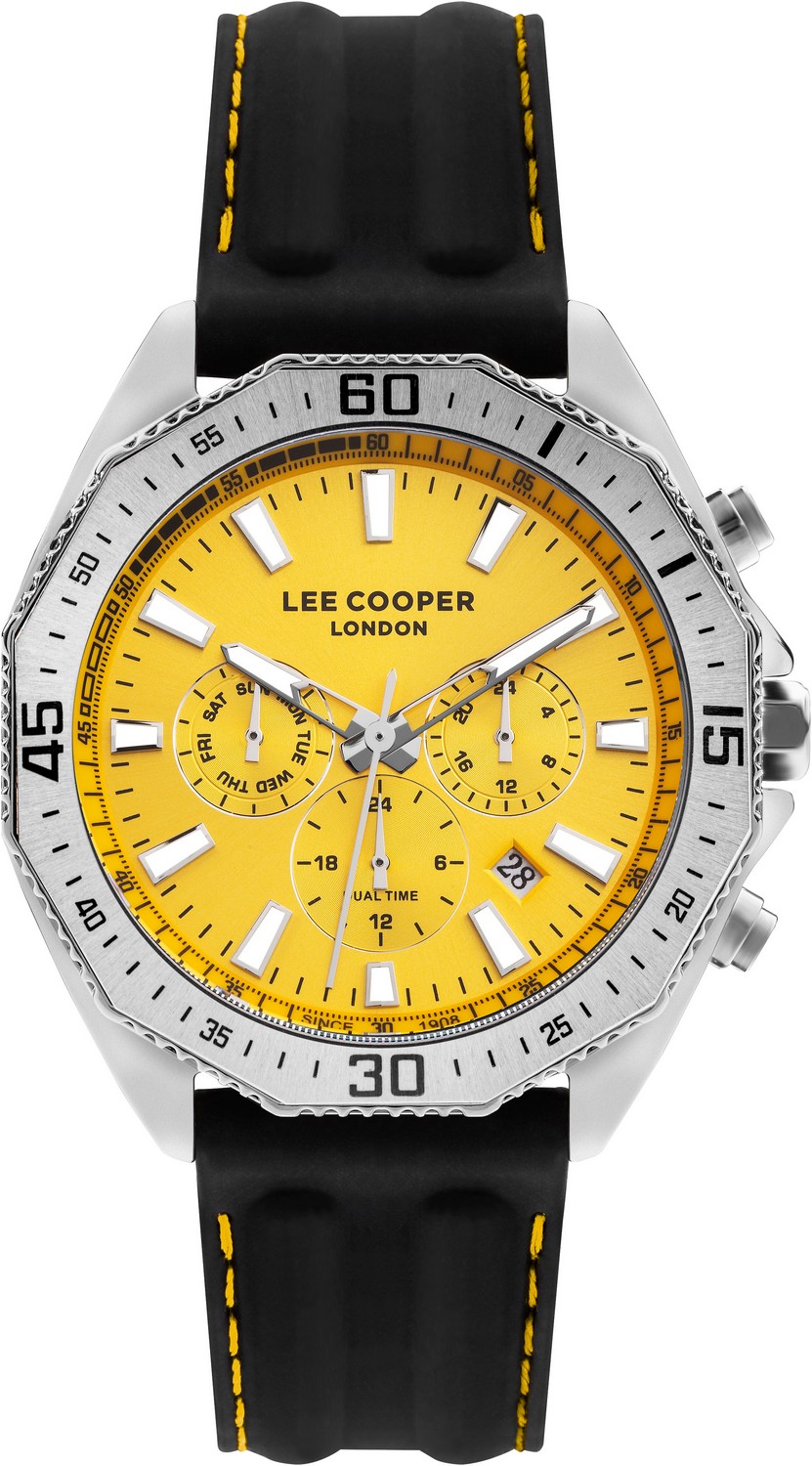 LEE COOPER  Мужские часы, кварцевый механизм, суперметалл, 45 мм