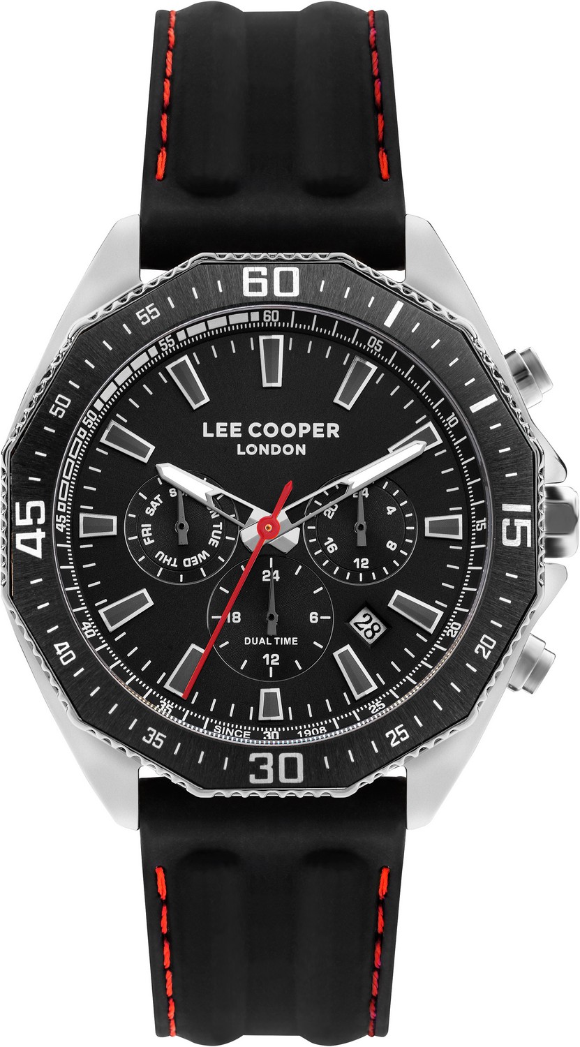 LEE COOPER  Мужские часы, кварцевый механизм, суперметалл, 45 мм
