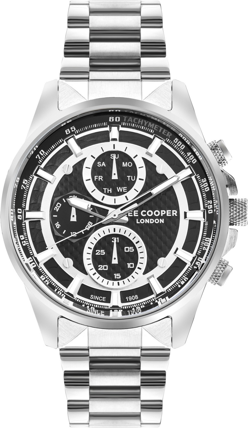 LEE COOPER  Мужские часы, кварцевый механизм, суперметалл, 45 мм