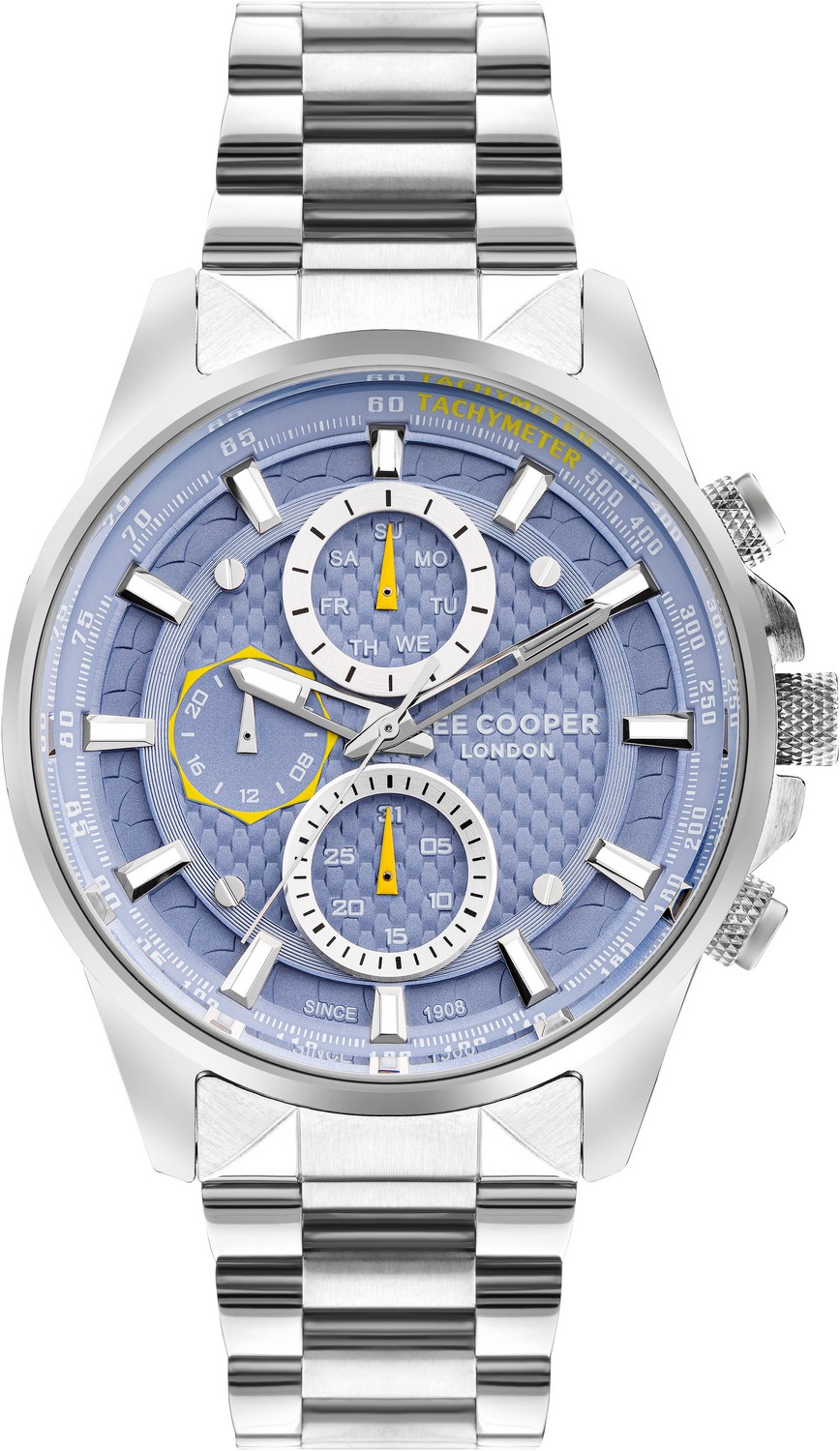 LEE COOPER  Мужские часы, кварцевый механизм, суперметалл, 45 мм