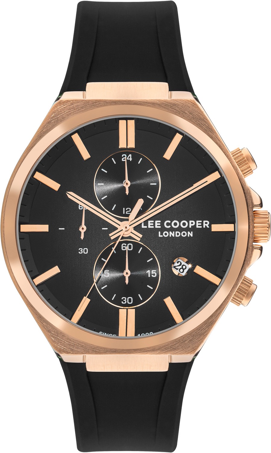 LEE COOPER  Мужские часы, кварцевый механизм, суперметалл с покрытием, 46 мм