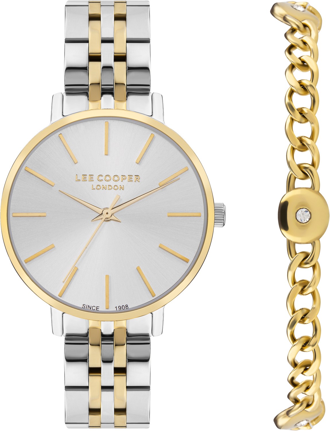 LEE COOPER  Женские часы, кварцевый механизм, суперметалл с покрытием, 34 мм