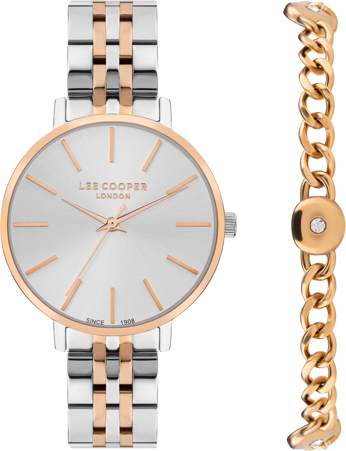 LEE COOPER  Женские часы, кварцевый механизм, суперметалл с покрытием, 34 мм