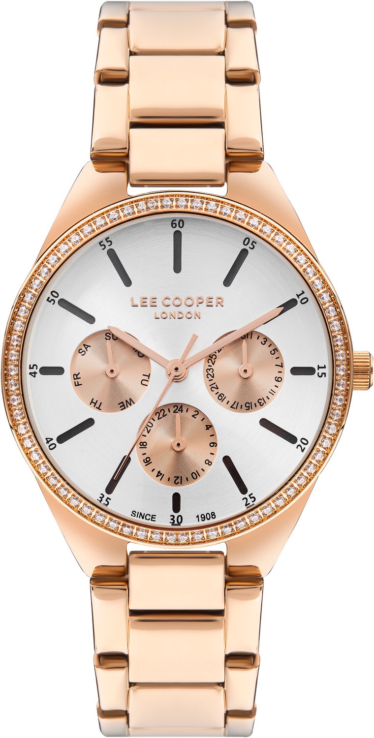 LEE COOPER  Женские часы, кварцевый механизм, суперметалл с покрытием, 34 мм