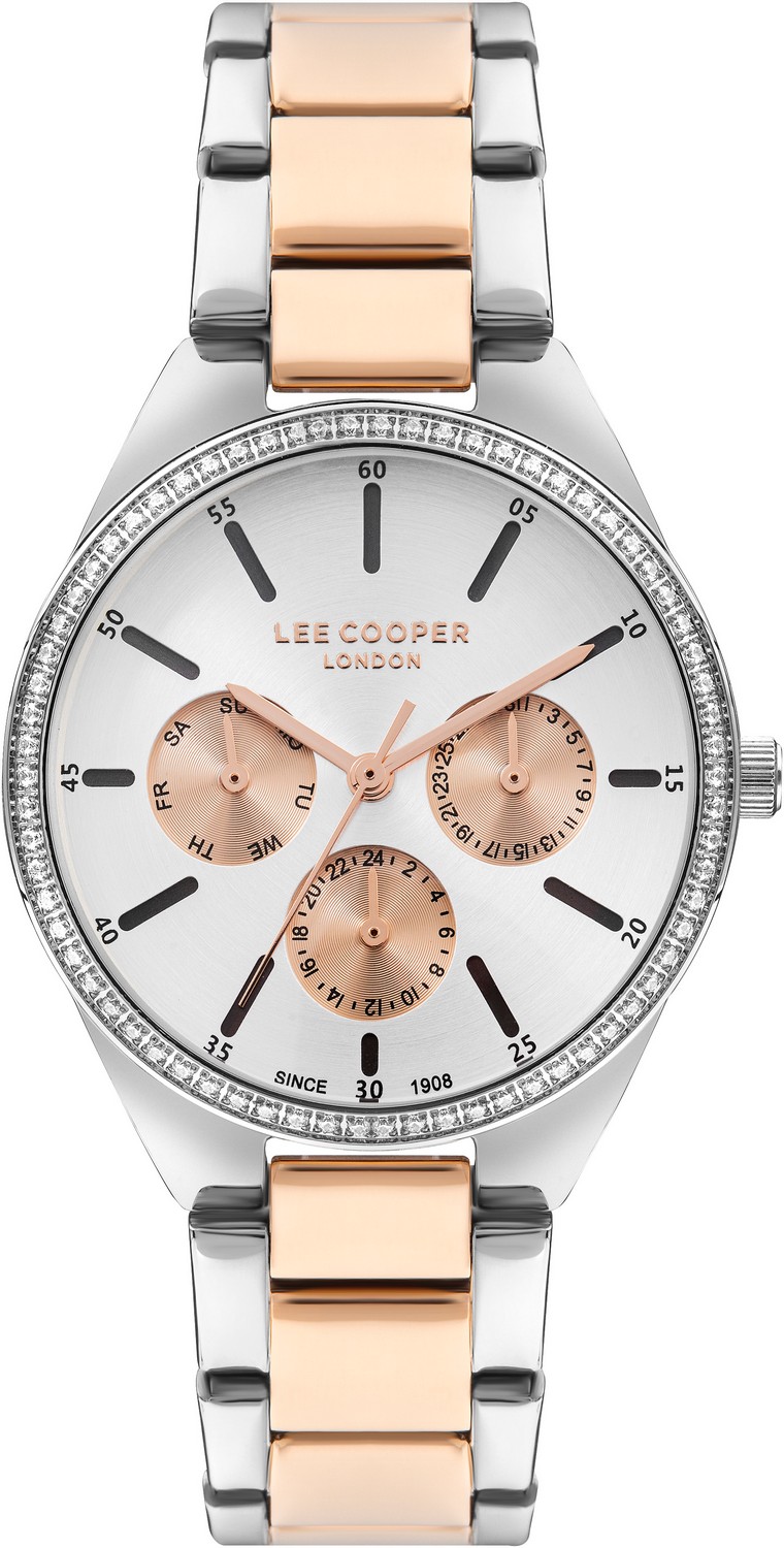 LEE COOPER  Женские часы, кварцевый механизм, суперметалл, 34 мм