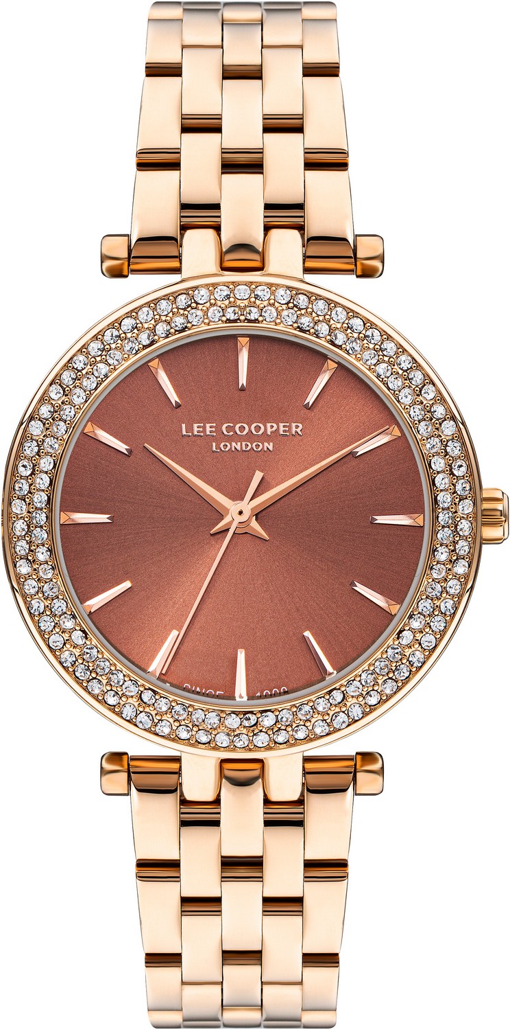 LEE COOPER  Женские часы, кварцевый механизм, суперметалл с покрытием, 34 мм