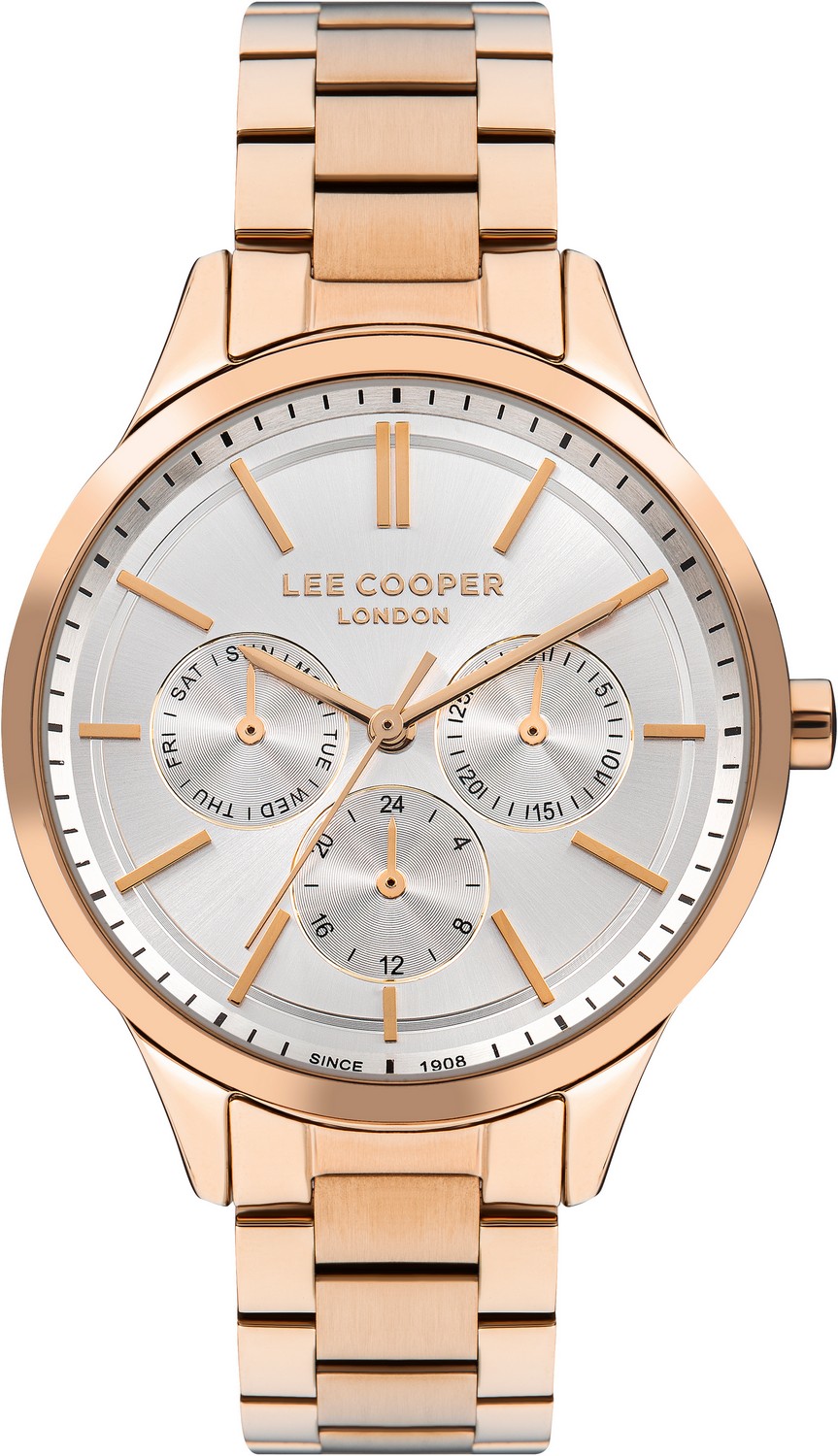 LEE COOPER  Женские часы, кварцевый механизм, суперметалл с покрытием, 38 мм