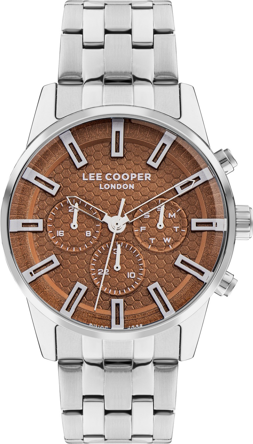 LEE COOPER  Мужские часы, кварцевый механизм, суперметалл, 46 мм