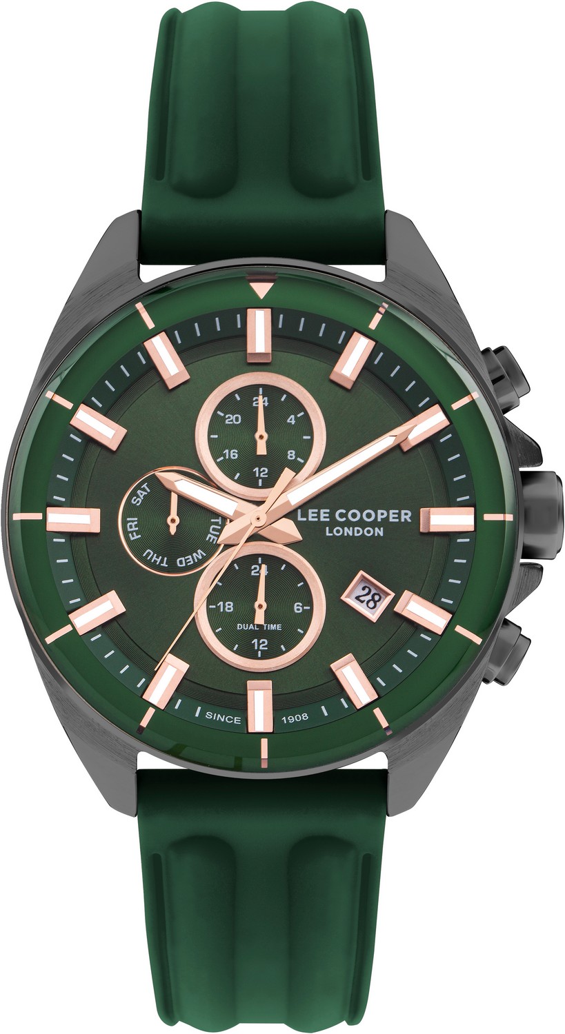 LEE COOPER  Мужские часы, кварцевый механизм, суперметалл с покрытием, 46 мм