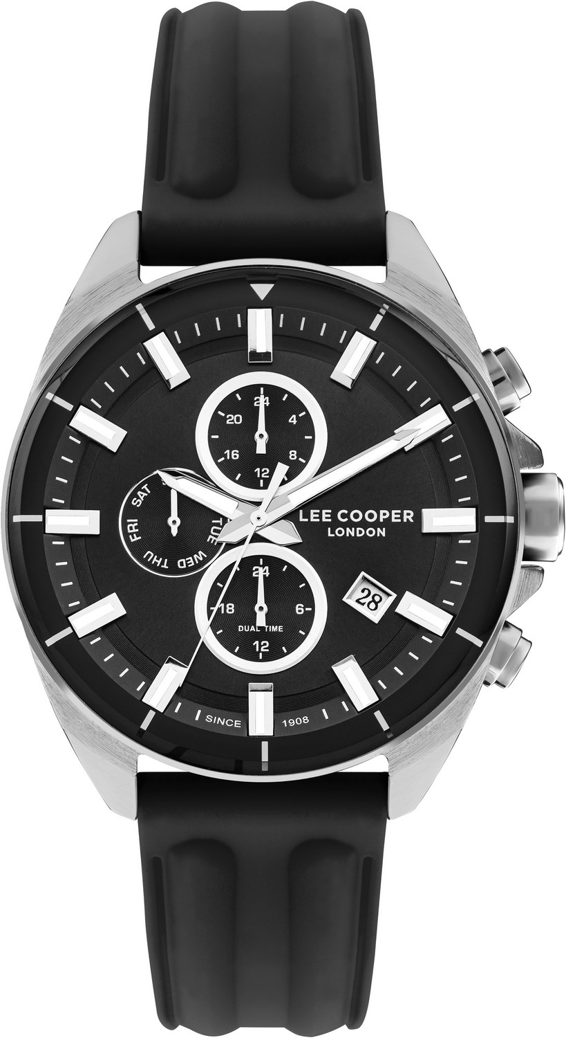 LEE COOPER  Мужские часы, кварцевый механизм, суперметалл, 46 мм