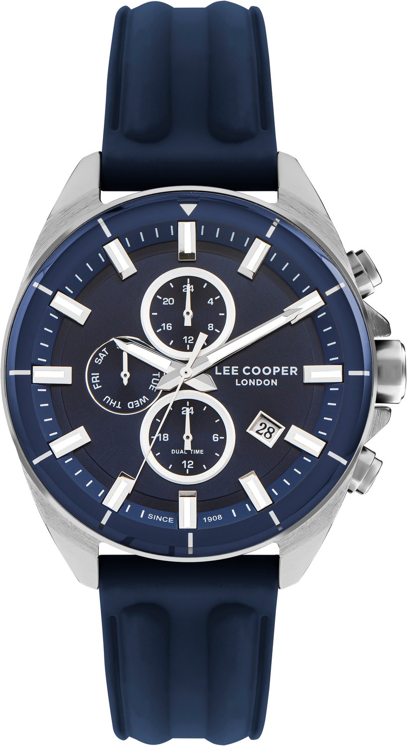 LEE COOPER  Мужские часы, кварцевый механизм, суперметалл, 46 мм