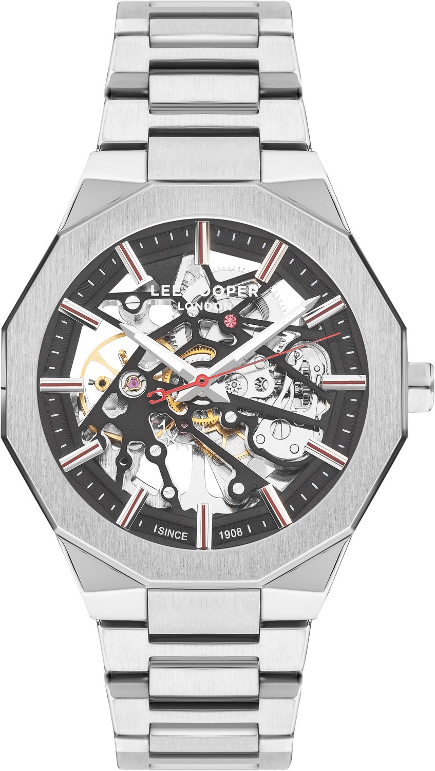LEE COOPER  Мужские часы, автоматический механизм, суперметалл, 44 мм