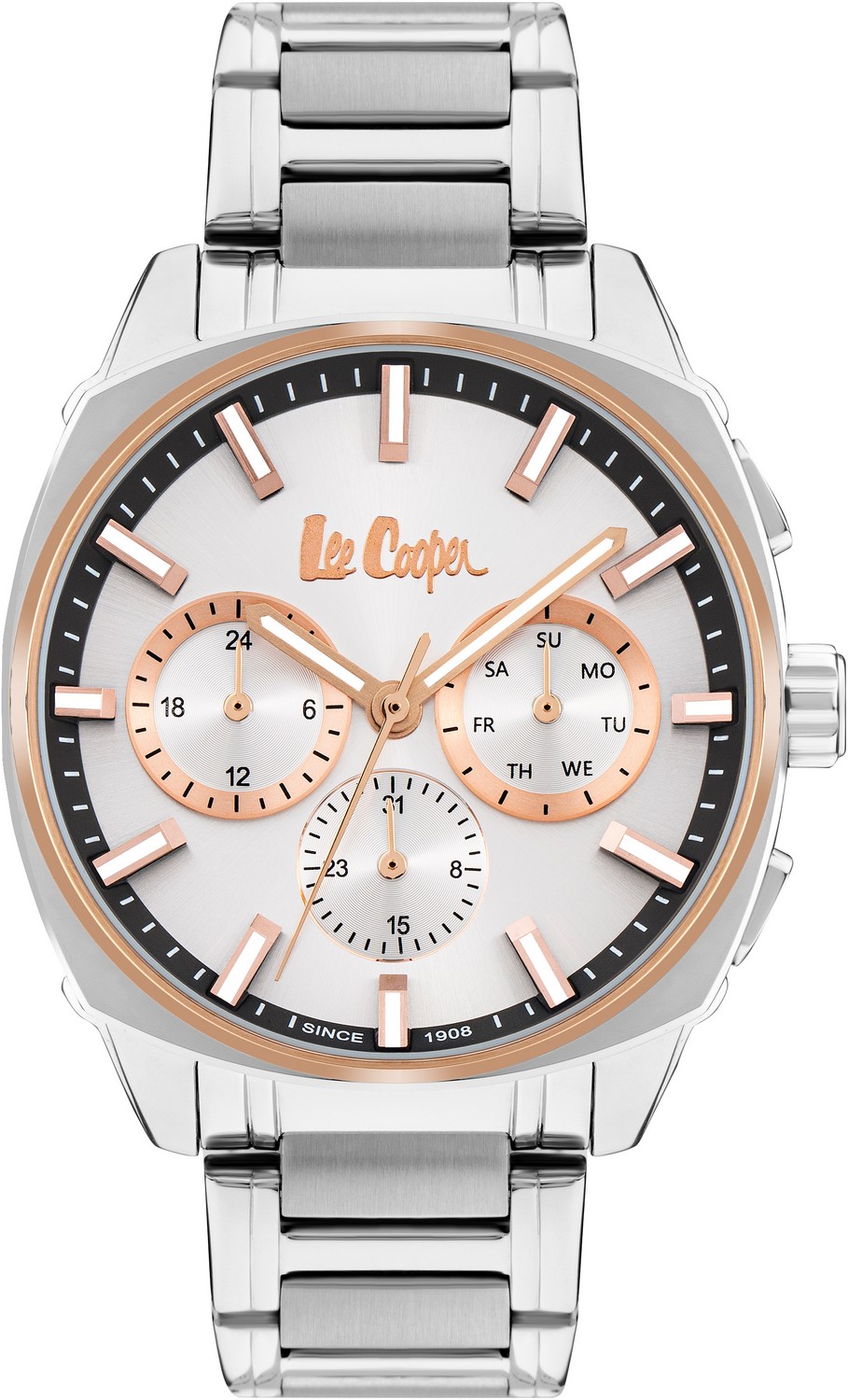 LEE COOPER  Мужские часы, кварцевый механизм, суперметалл с покрытием, 44 мм