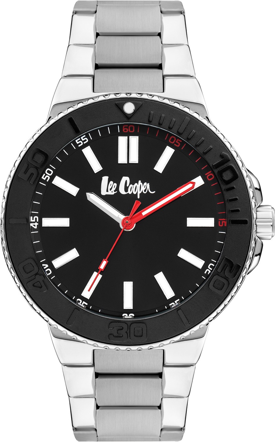 LEE COOPER  Мужские часы, кварцевый механизм, суперметалл, 44 мм