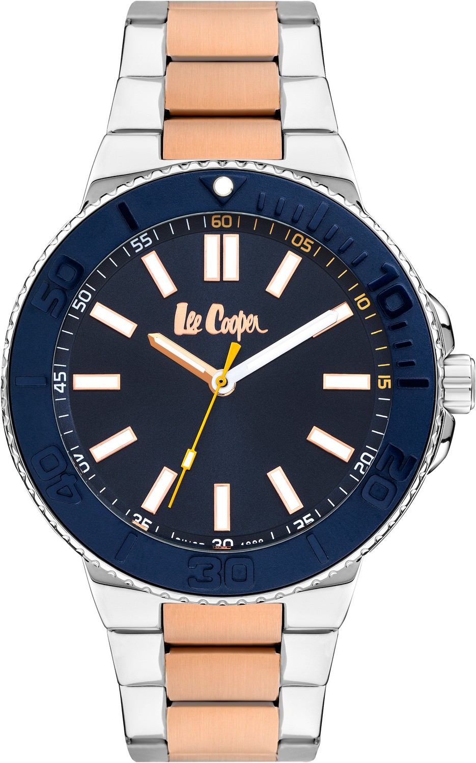 LEE COOPER  Мужские часы, кварцевый механизм, суперметалл, 44 мм