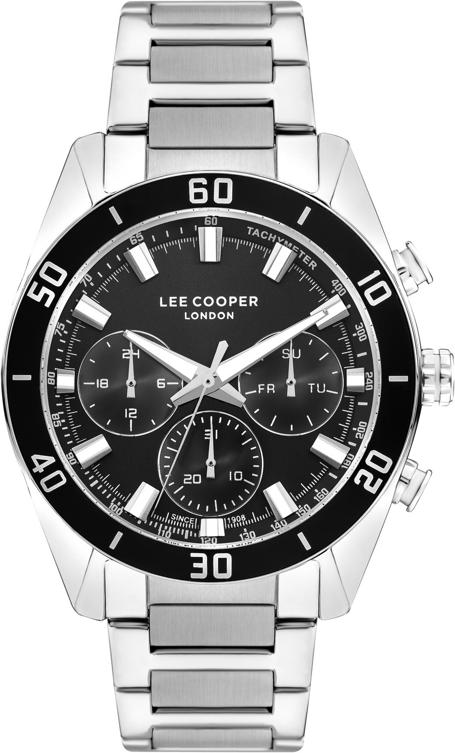 LEE COOPER  Мужские часы, кварцевый механизм, суперметалл, 44 мм