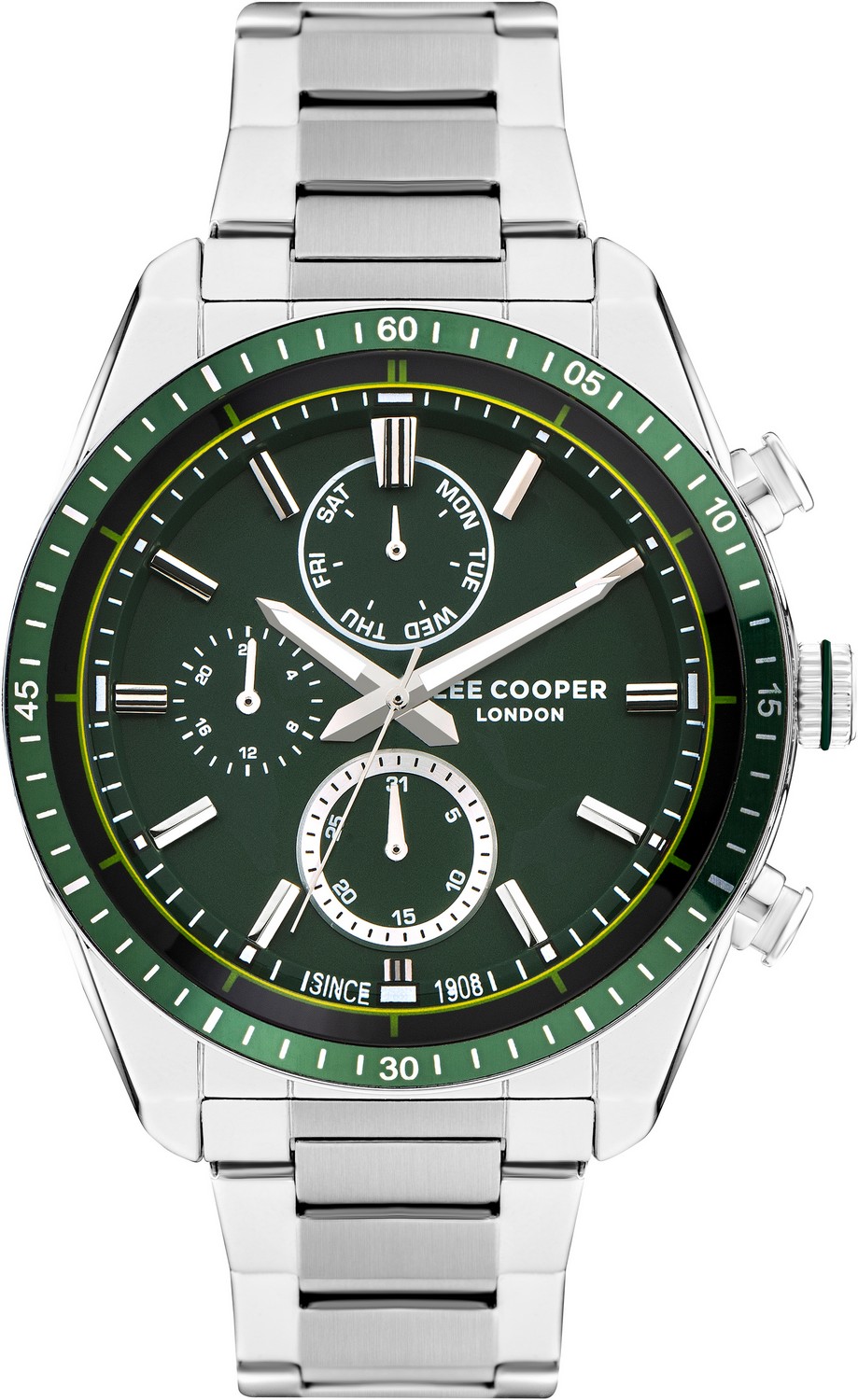 LEE COOPER  Мужские часы, кварцевый механизм, суперметалл, 45 мм