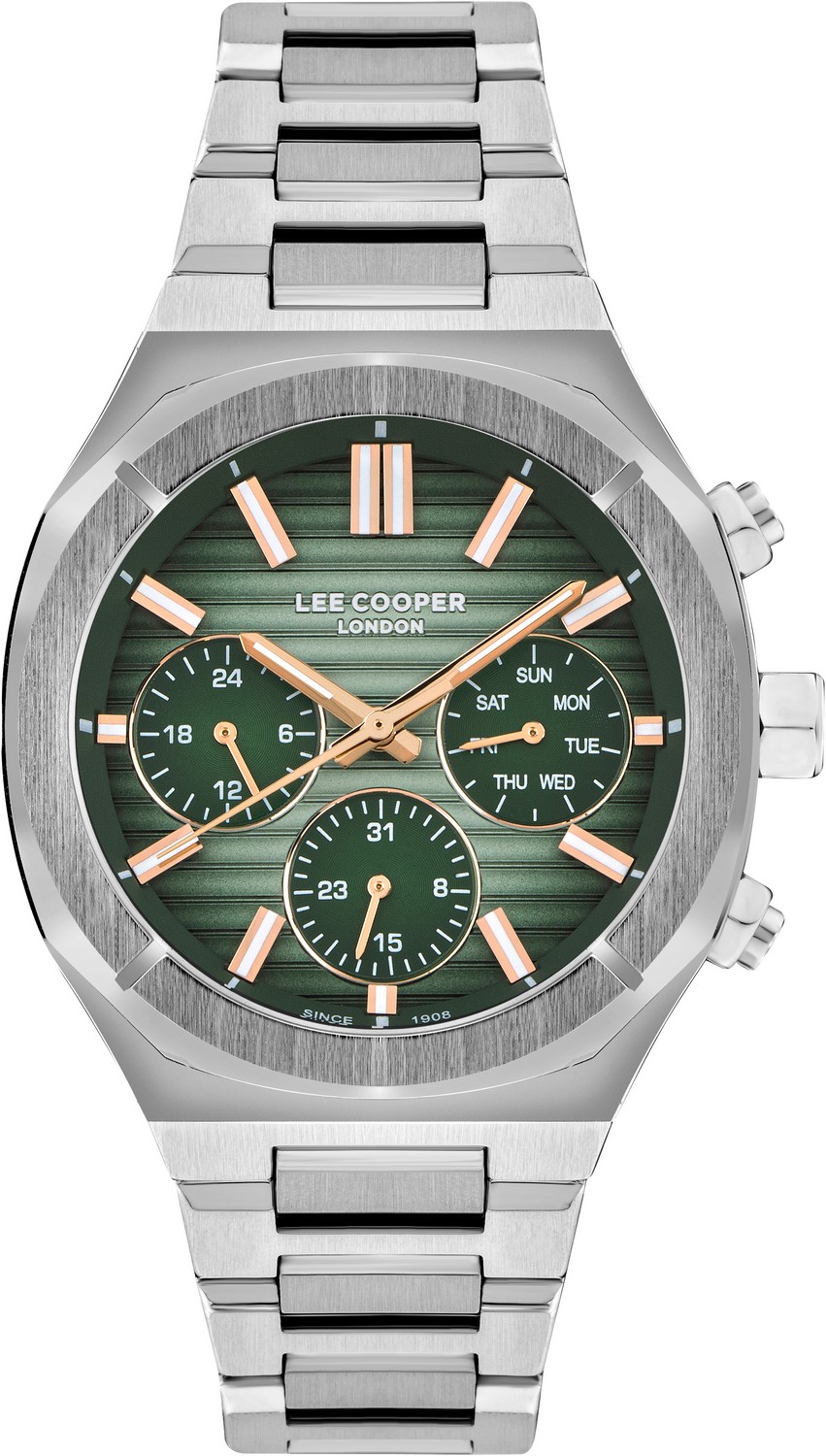 LEE COOPER  Мужские часы, кварцевый механизм, суперметалл, 43 мм