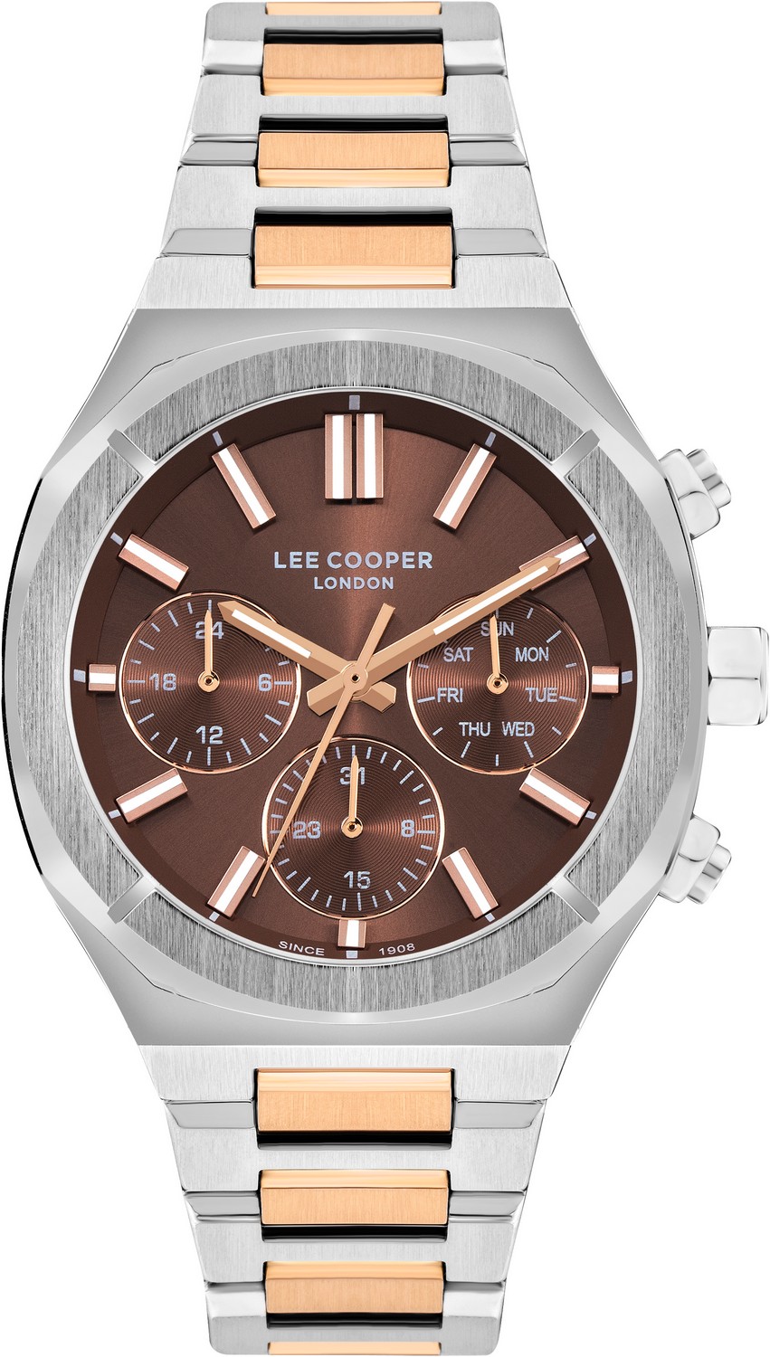 LEE COOPER  Мужские часы, кварцевый механизм, суперметалл, 43 мм