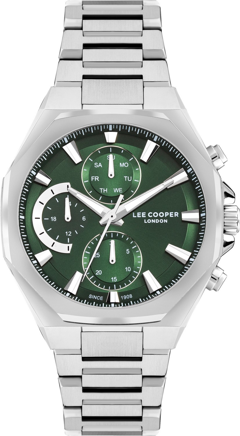 LEE COOPER  Мужские часы, кварцевый механизм, суперметалл, 44 мм