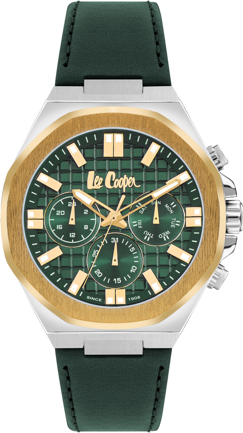 LEE COOPER  Мужские часы, кварцевый механизм, суперметалл с покрытием, 46 мм