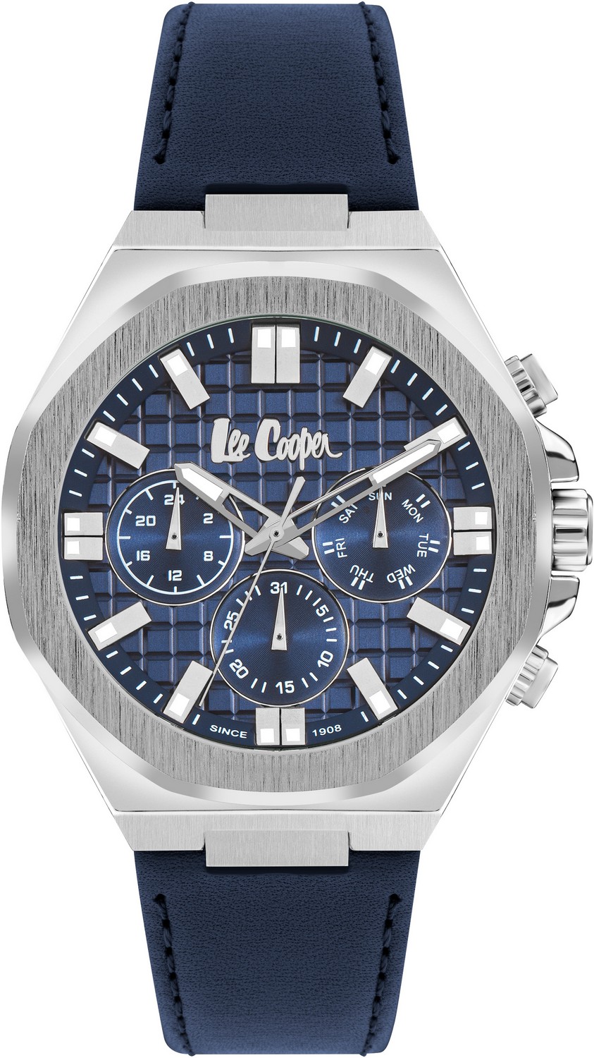 LEE COOPER  Мужские часы, кварцевый механизм, суперметалл, 46 мм