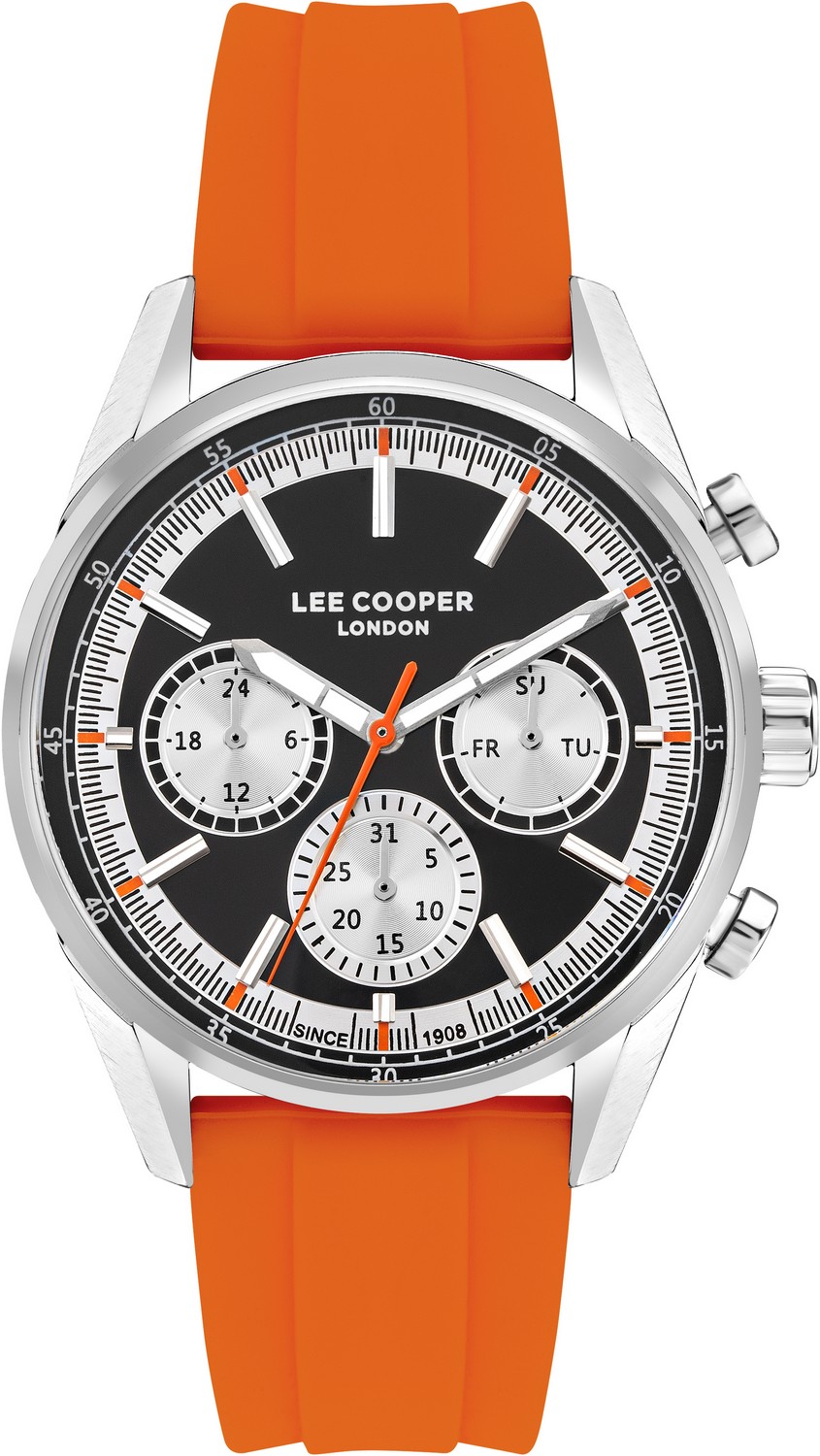 LEE COOPER  Мужские часы, кварцевый механизм, суперметалл, 44 мм