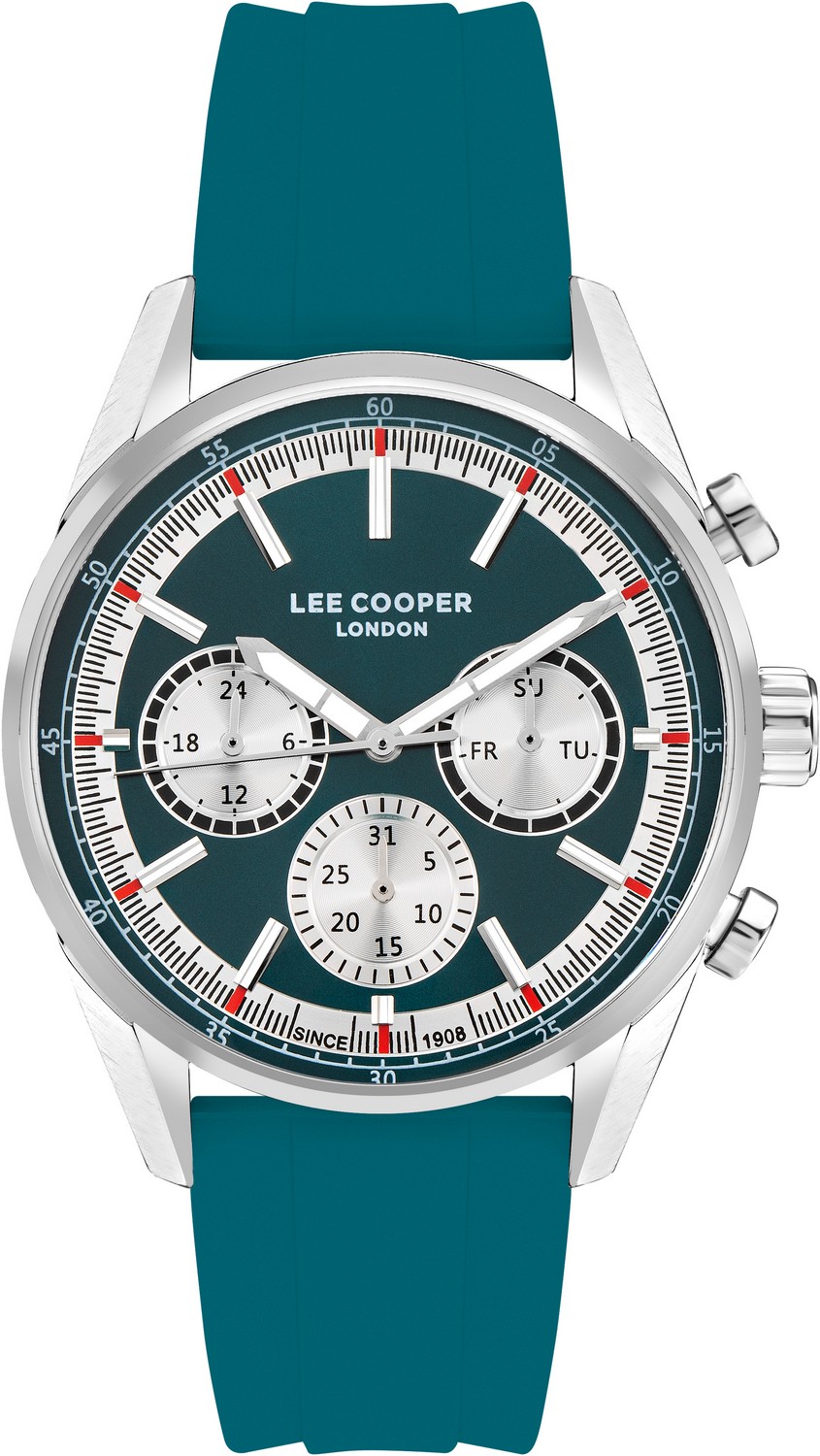 LEE COOPER  Мужские часы, кварцевый механизм, суперметалл, 44 мм