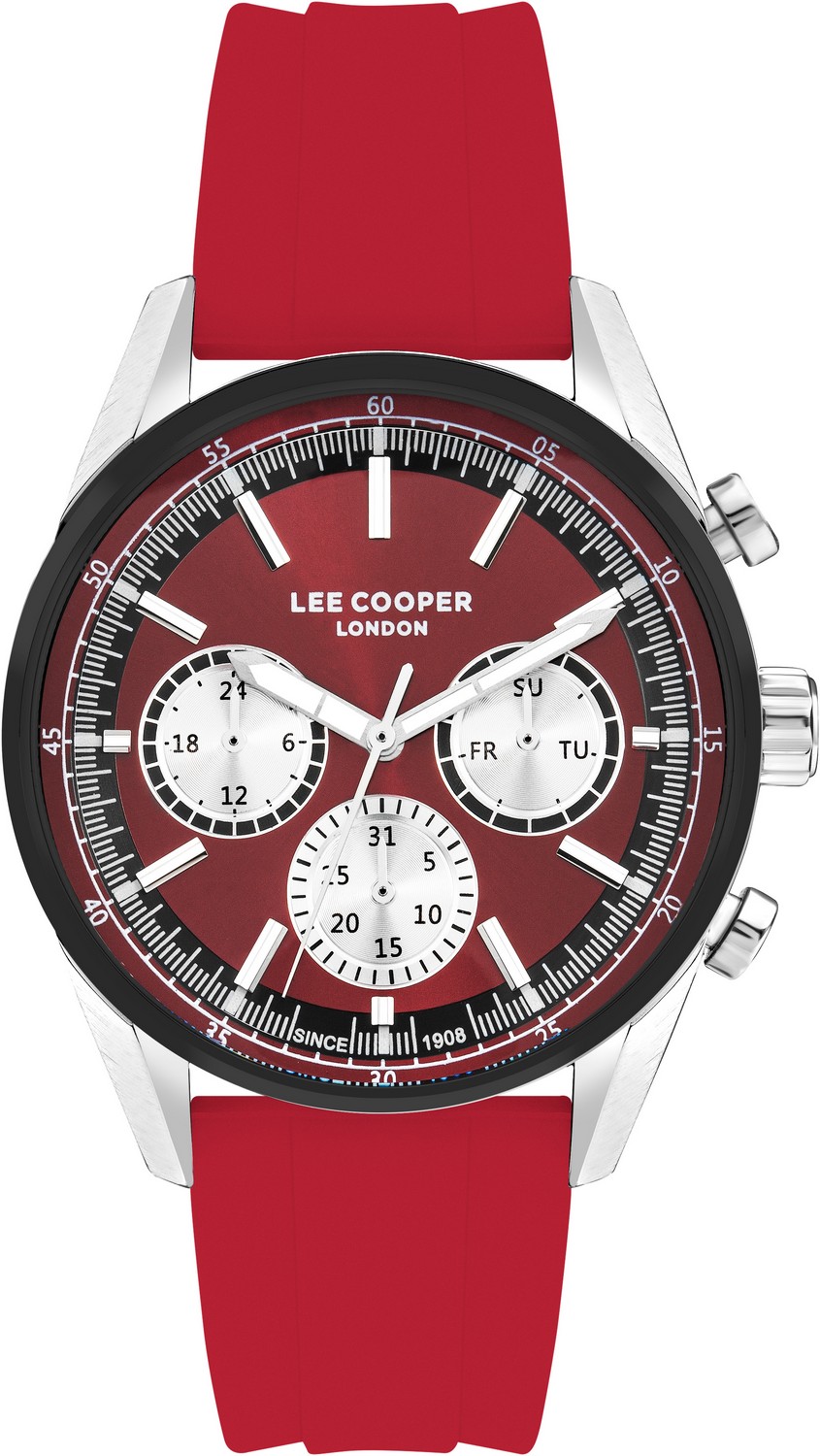 LEE COOPER  Мужские часы, кварцевый механизм, суперметалл, 44 мм