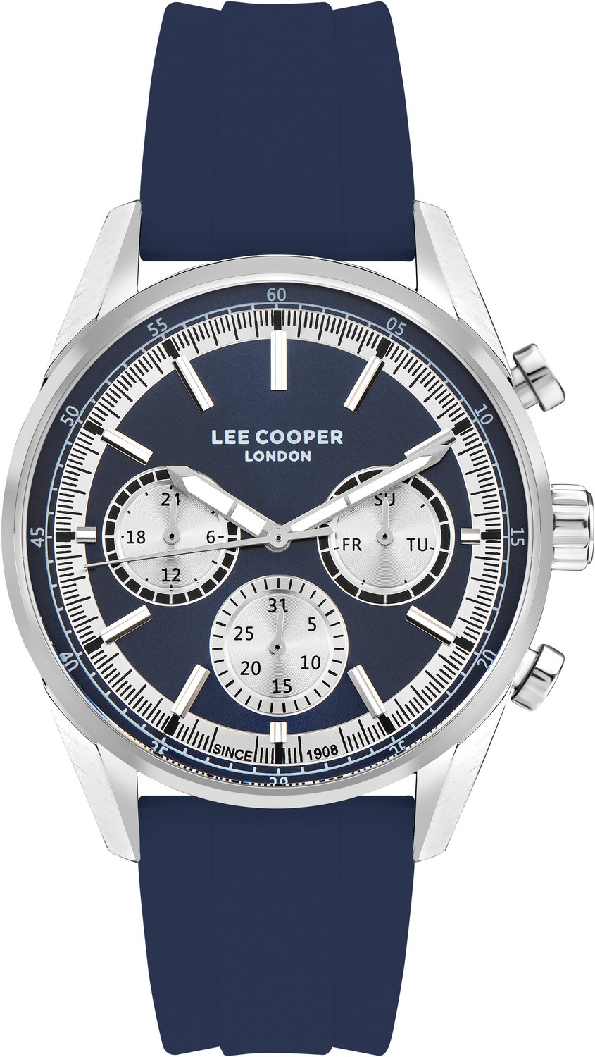 LEE COOPER  Мужские часы, кварцевый механизм, суперметалл, 44 мм