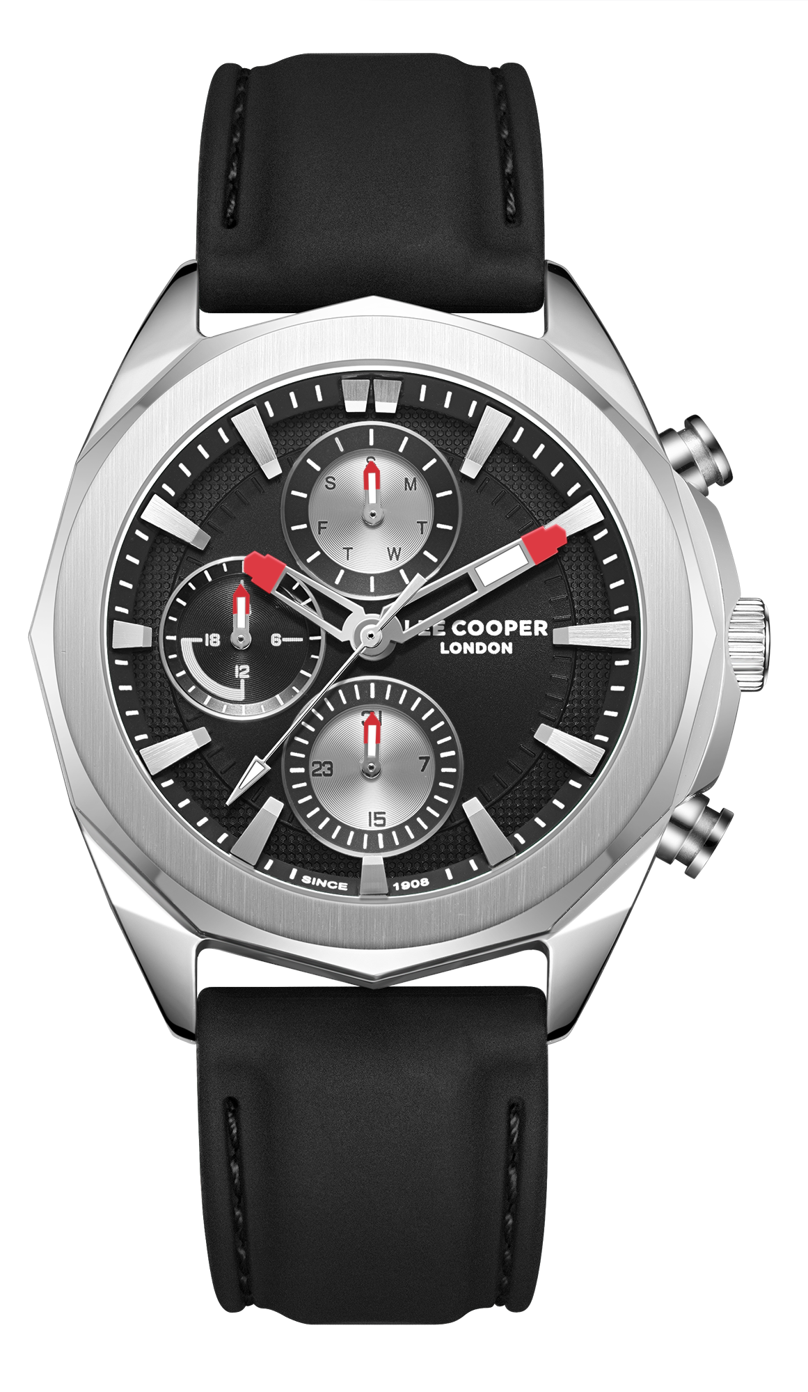 LEE COOPER  Мужские часы, кварцевый механизм, суперметалл с покрытием, 44 мм