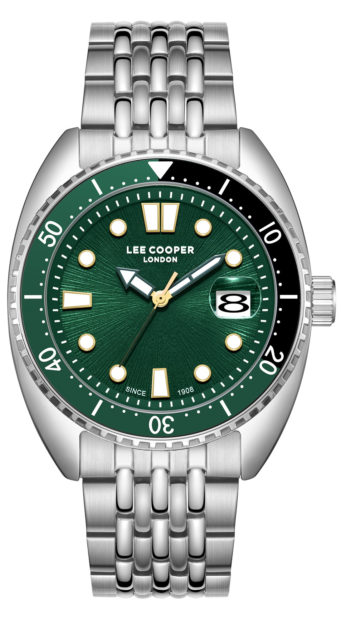 LEE COOPER  Мужские часы, кварцевый механизм, суперметалл, 42 мм