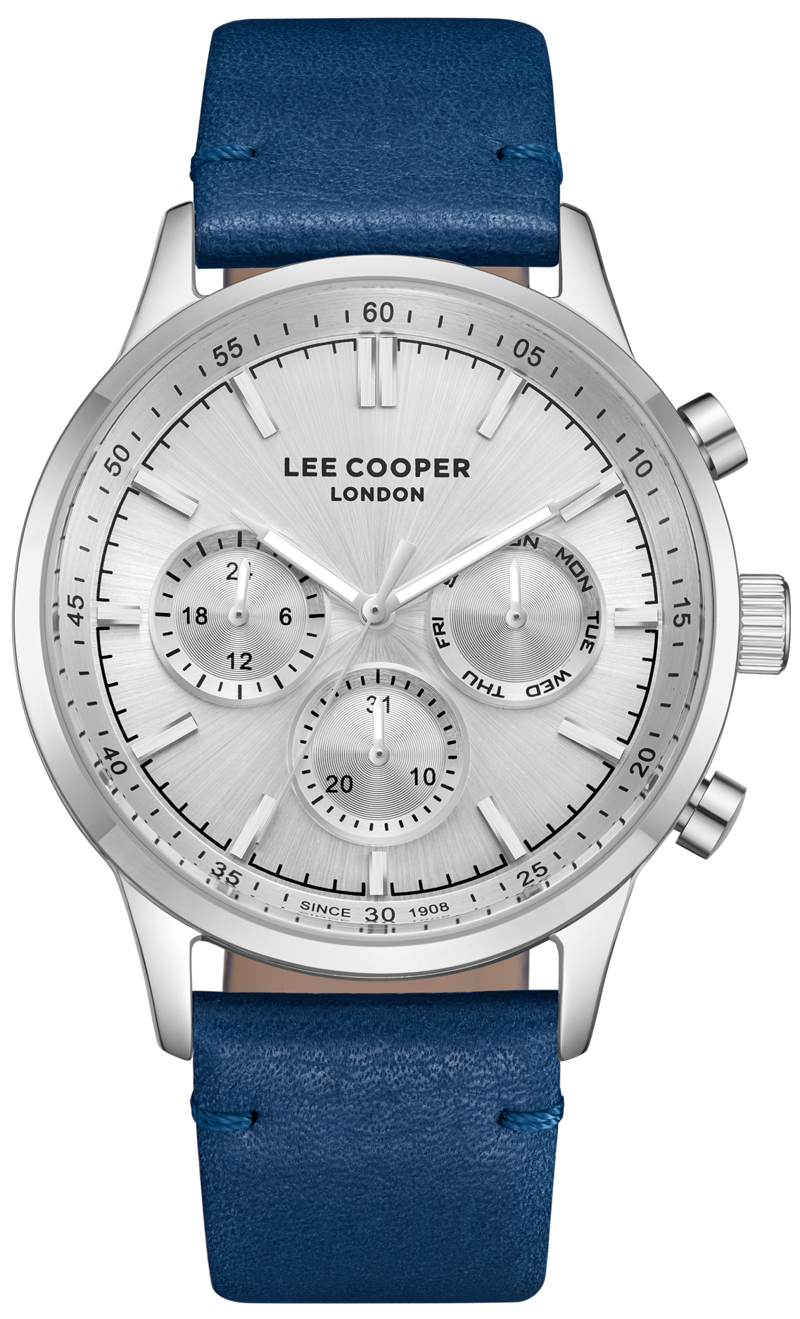 LEE COOPER  Мужские часы, кварцевый механизм, суперметалл, 43,5 мм