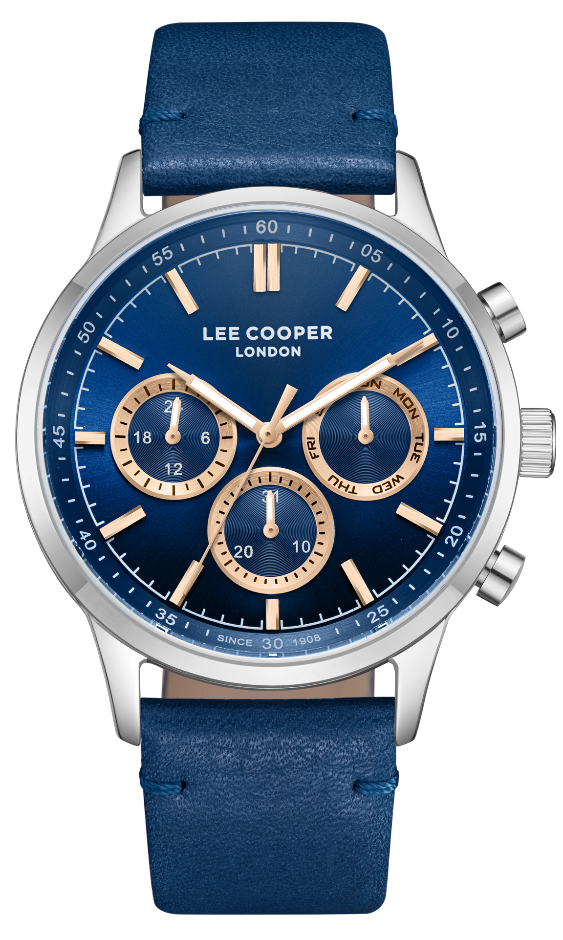 LEE COOPER  Мужские часы, кварцевый механизм, суперметалл, 43,5 мм