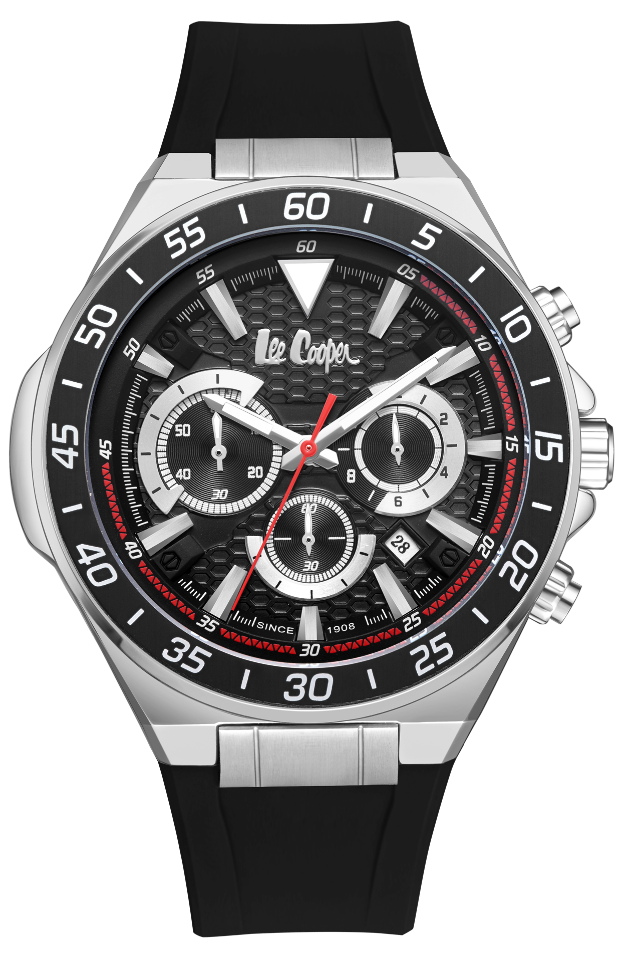 LEE COOPER  Мужские часы, кварцевый механизм, суперметалл, 46 мм
