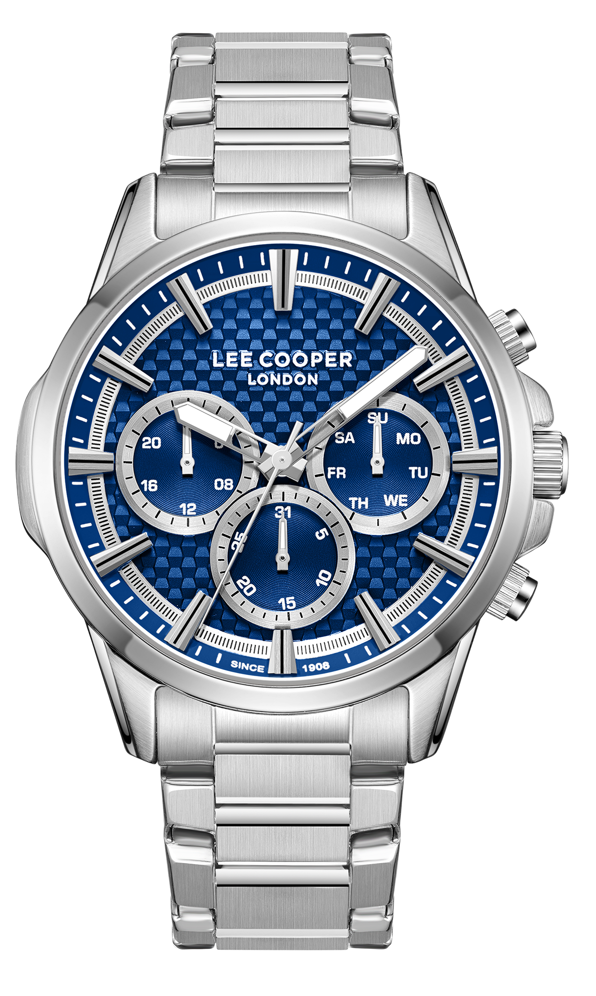 LEE COOPER  Мужские часы, кварцевый механизм, суперметалл, 44 мм