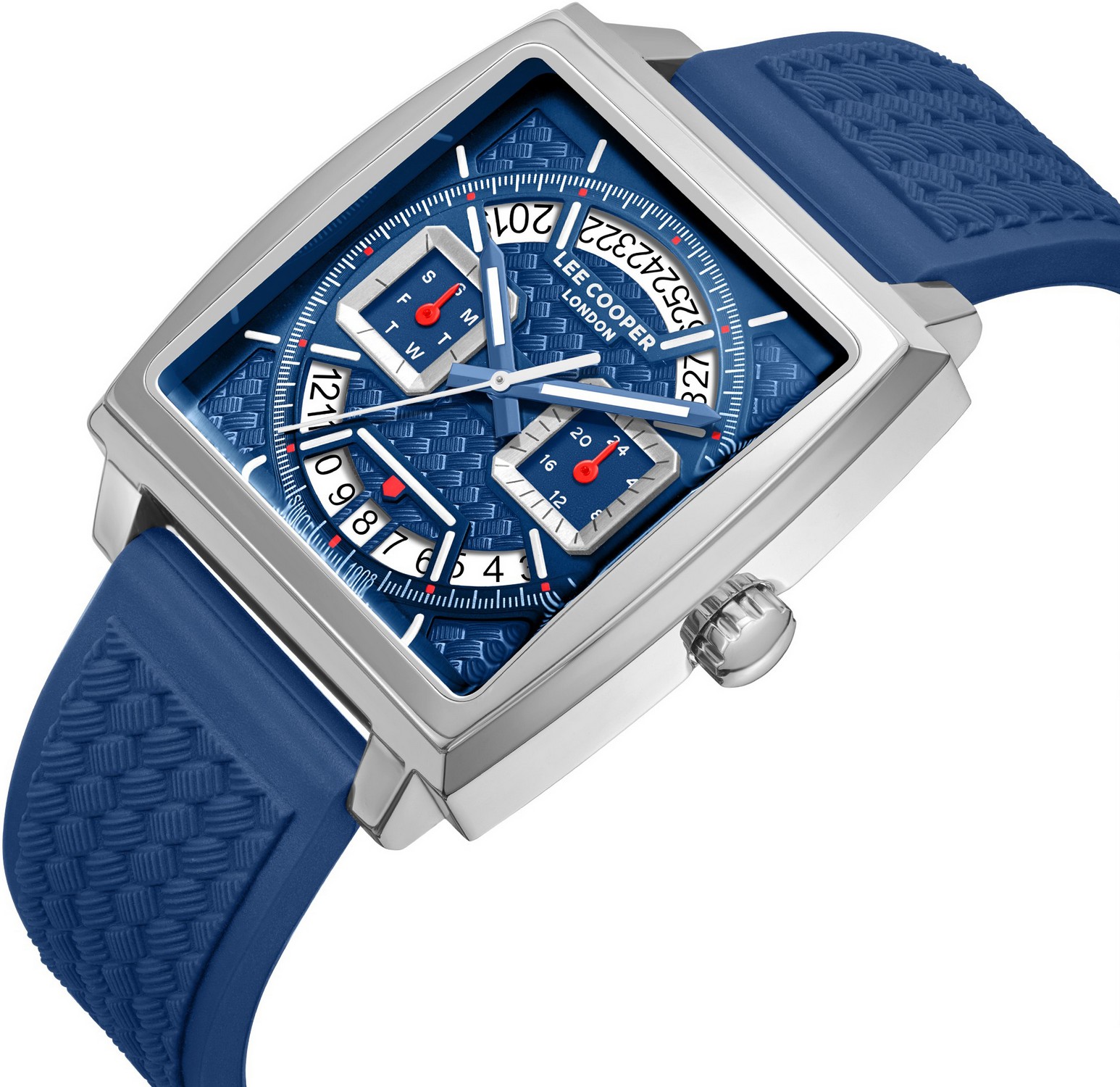 LEE COOPER  Мужские часы, кварцевый механизм, суперметалл, 39х46 мм