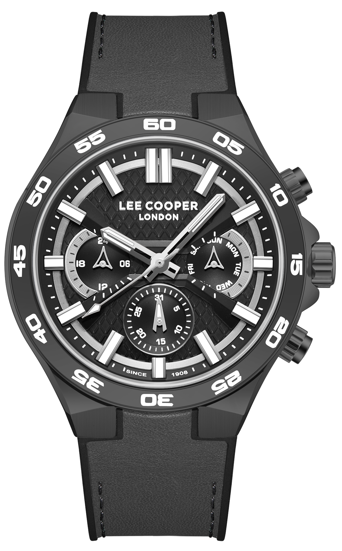 LEE COOPER  Мужские часы, кварцевый механизм, суперметалл с покрытием, 45 мм