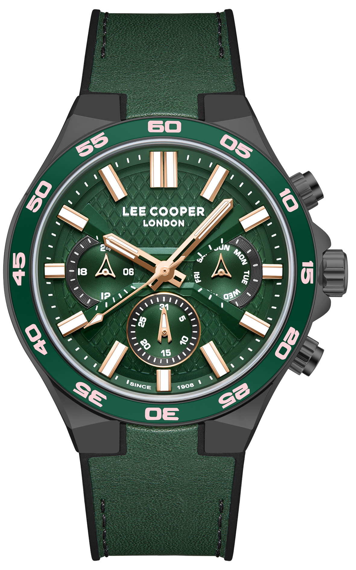 LEE COOPER  Мужские часы, кварцевый механизм, суперметалл с покрытием, 45 мм