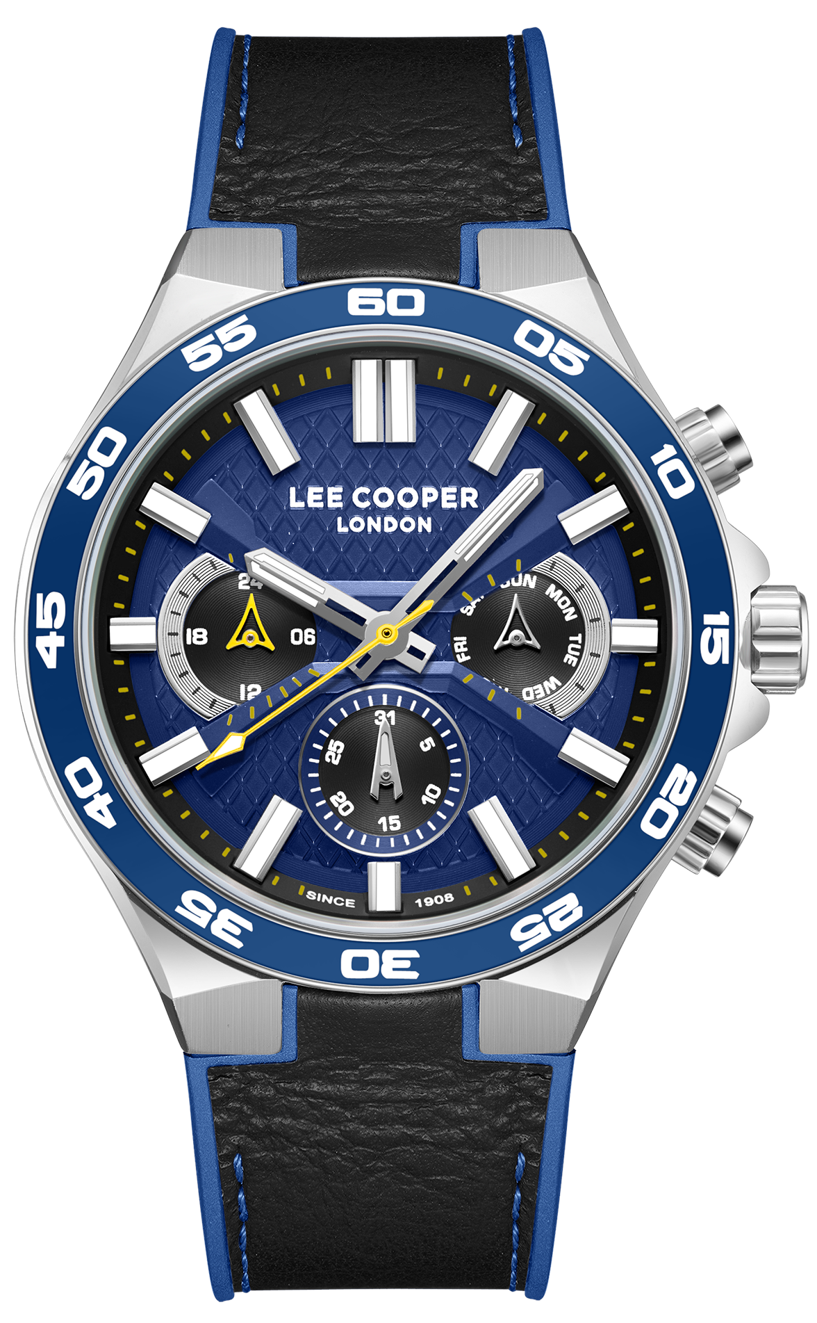 LEE COOPER  Мужские часы, кварцевый механизм, суперметалл, 45 мм
