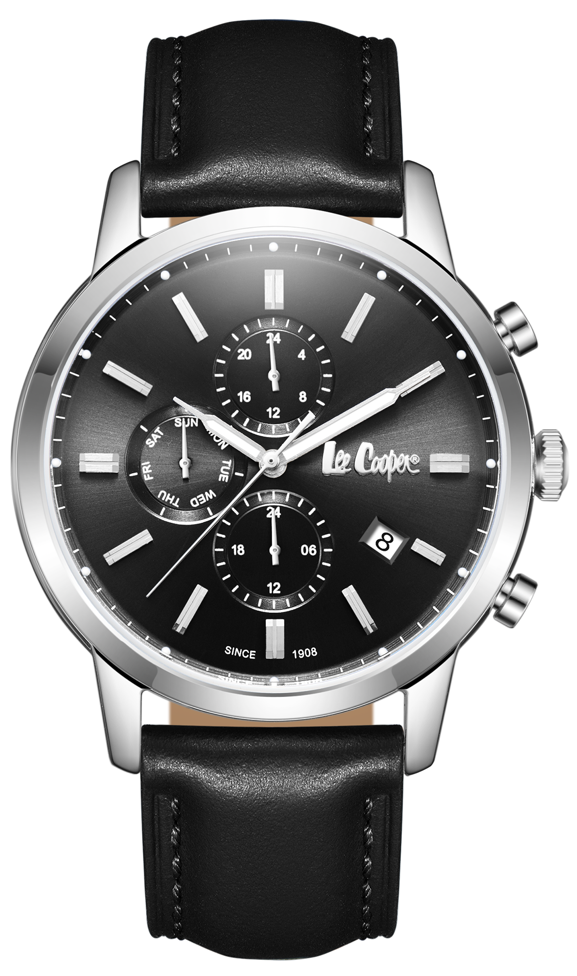 LEE COOPER  Мужские часы, кварцевый механизм, суперметалл, 44 мм