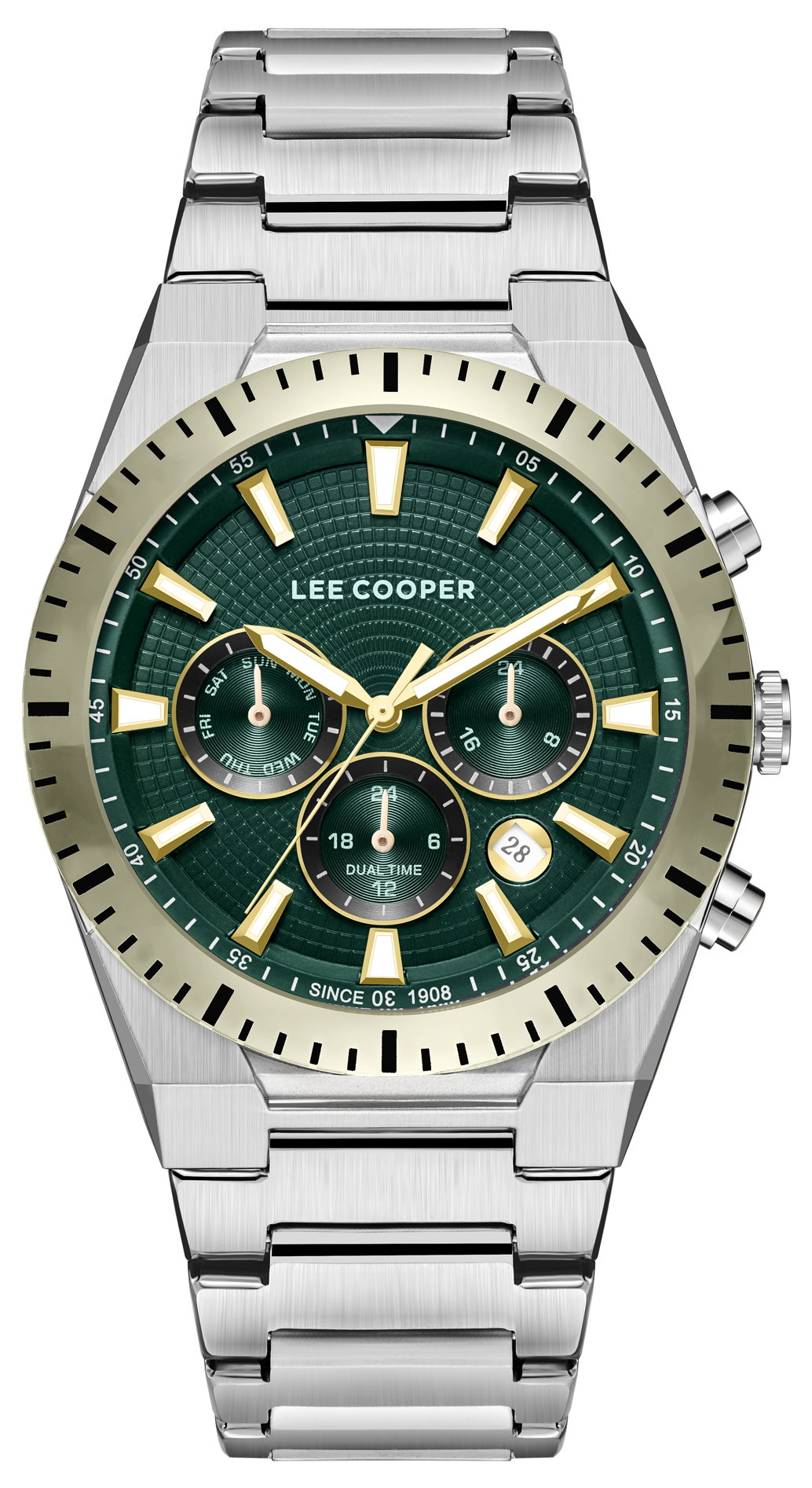 LEE COOPER  Мужские часы, кварцевый механизм, суперметалл, 42 мм