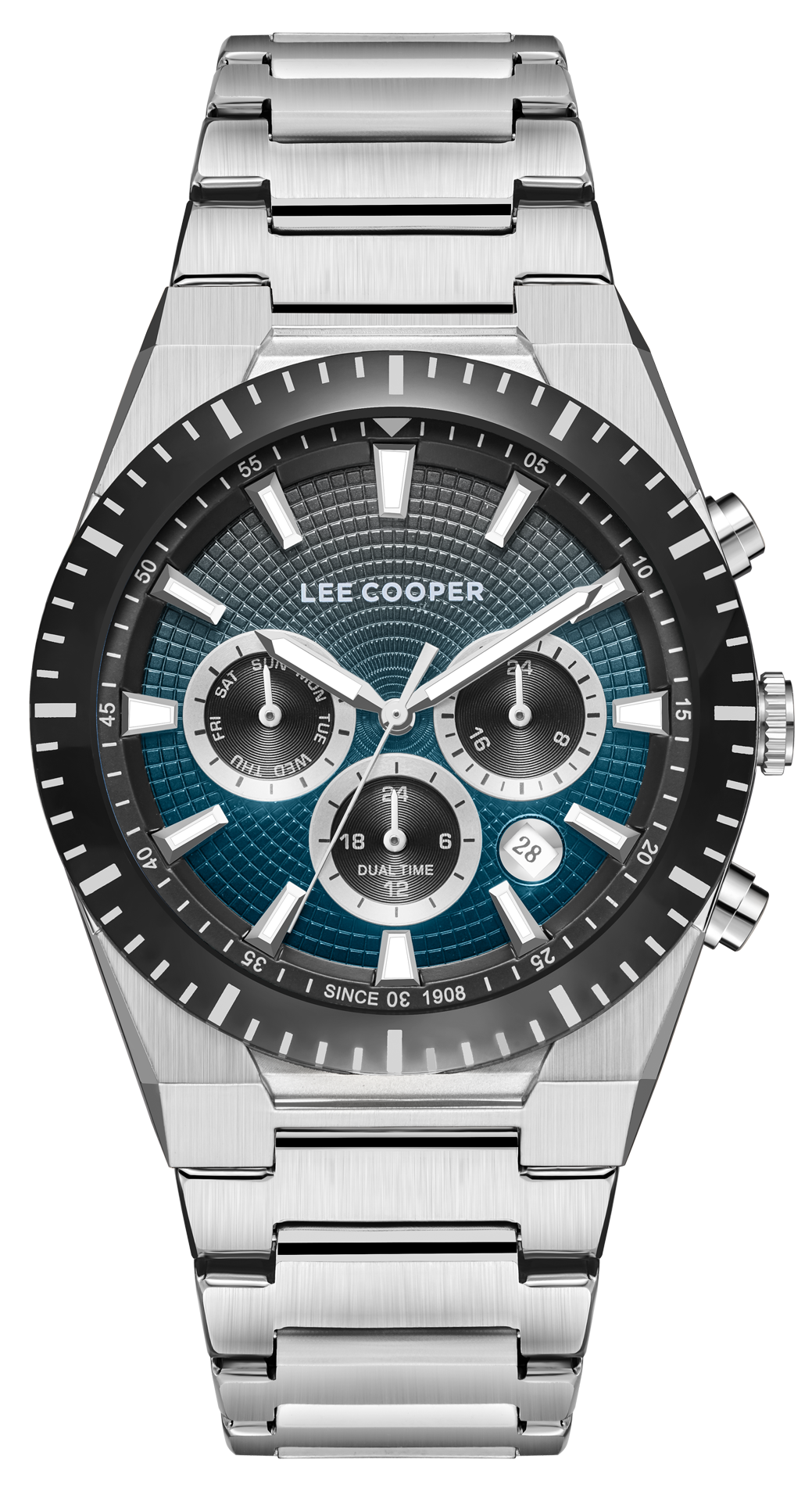 LEE COOPER  Мужские часы, кварцевый механизм, суперметалл, 42 мм