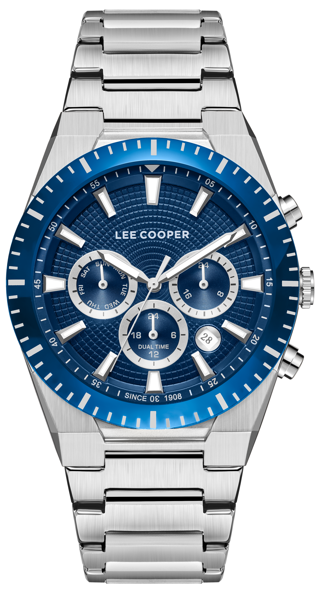 LEE COOPER  Мужские часы, кварцевый механизм, суперметалл, 42 мм