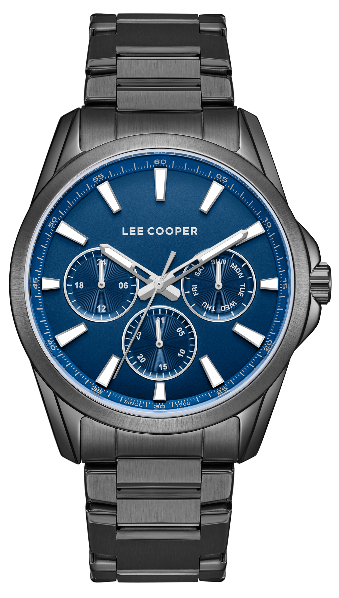 LEE COOPER  Мужские часы, кварцевый механизм, суперметалл с покрытием, 42 мм