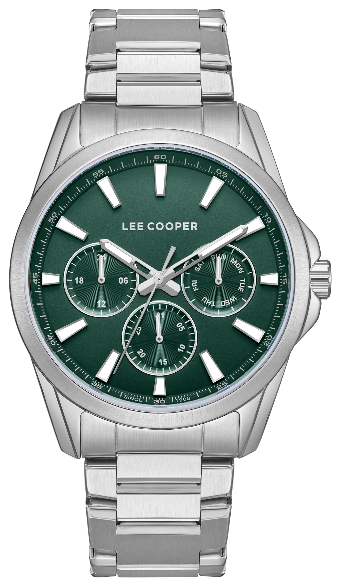 LEE COOPER  Мужские часы, кварцевый механизм, суперметалл, 42 мм