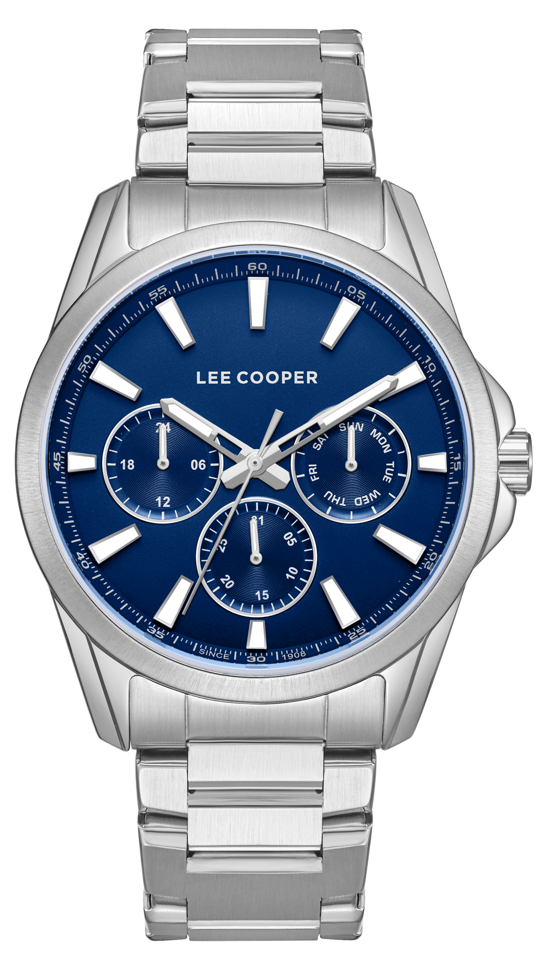 LEE COOPER  Мужские часы, кварцевый механизм, суперметалл, 42 мм