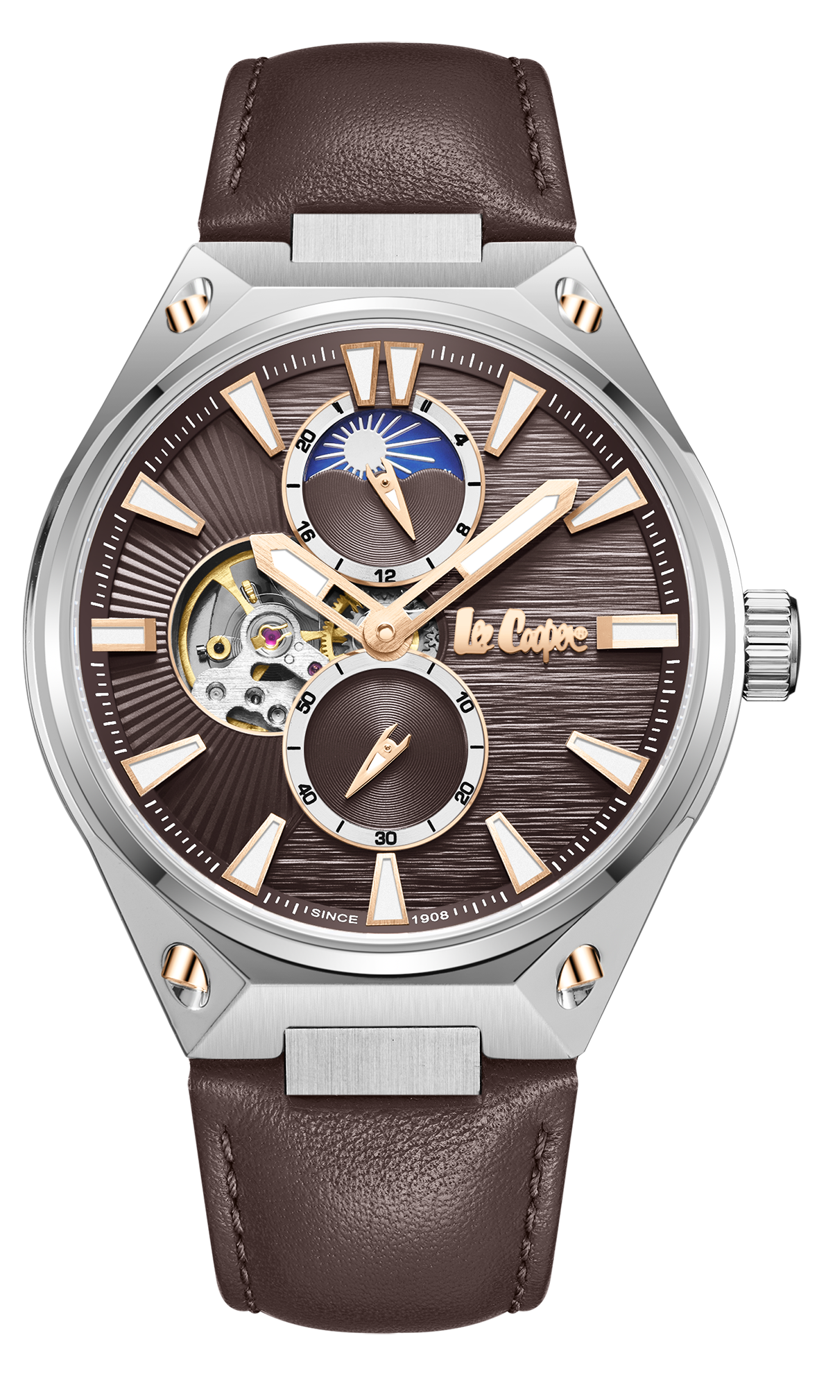 LEE COOPER  Мужские часы, автоматический механизм, суперметалл, 45 мм